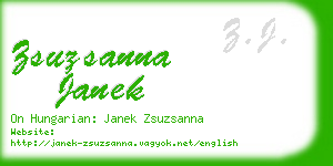 zsuzsanna janek business card